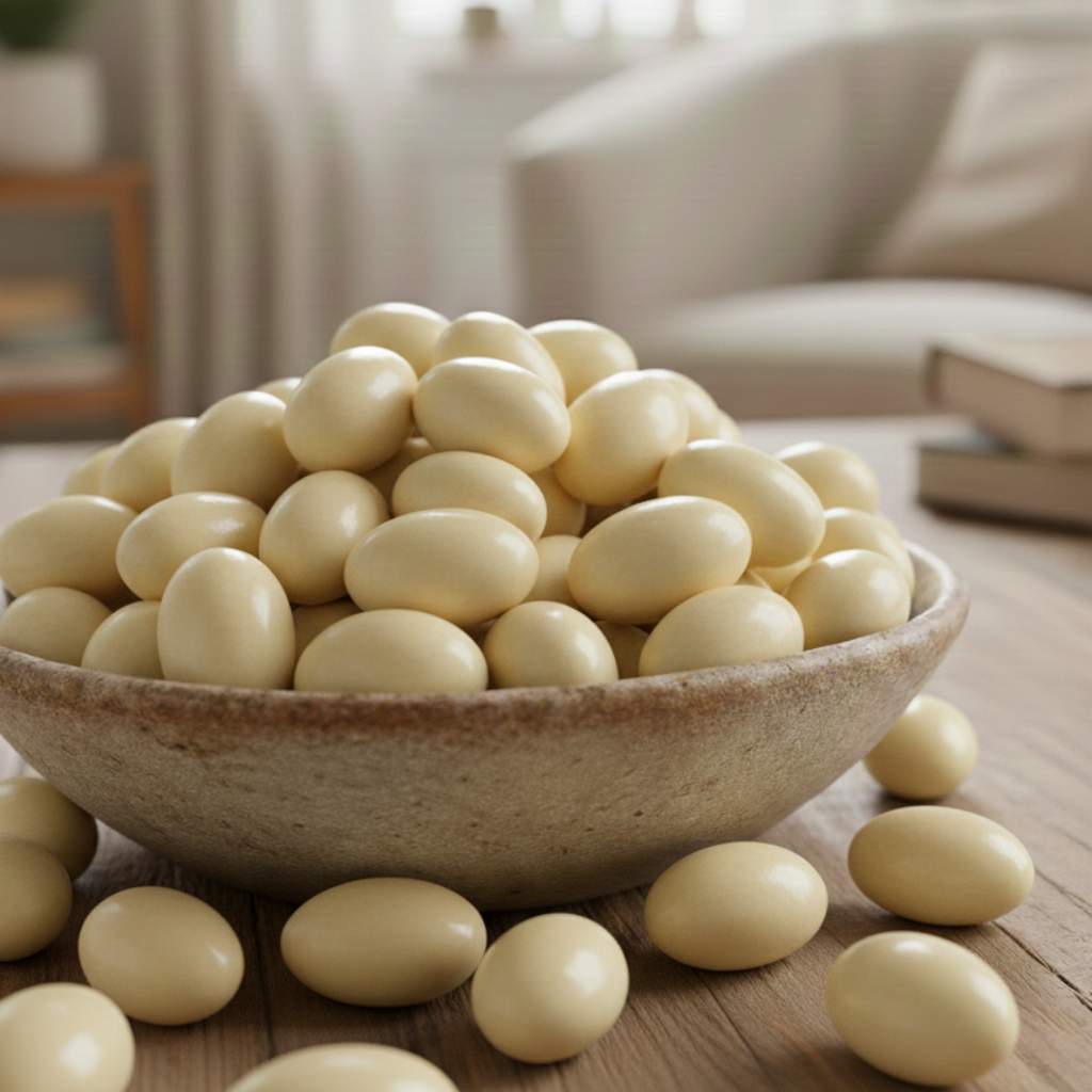 Beyaz Çikolatalı Badem Draje